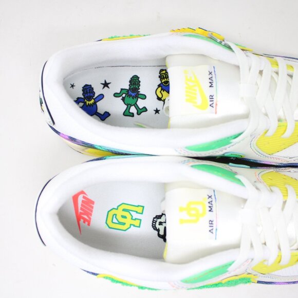 Nike Air Max 90 Grateful Dead x Oregon Shoes Mens 13 “Grateful Ducks” NEW w/Box - Picture 9 of 16